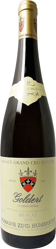 Bottiglia di Muscat ac Grand Cru Goldert di Zind-Humbrecht