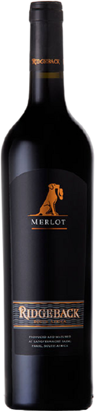 Bottle of Merlot from Ridgeback
