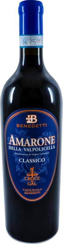 Bottiglia di Amarone Croce del Gal da Recioto Blue Label di Benedetti