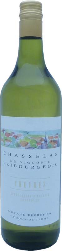 Bottiglia di Cheyres Blanc Chasselas Fribourgeois AOC di Morand Frères