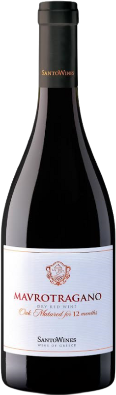 Bouteille de Mavrotragano de Santo Wines