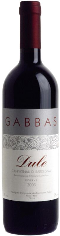 Bottiglia di Dule Classico Cannonau di Sardegna DOP di Gabbas