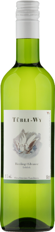 Flasche Tübli-Wy Riesling-Silvaner Ostschweizer Landwein von Rutishauser-Divino
