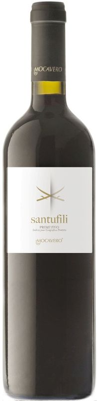 Bottle of Primitivo del Salento IGT Santufili from Azienda Vinicola Mocavero