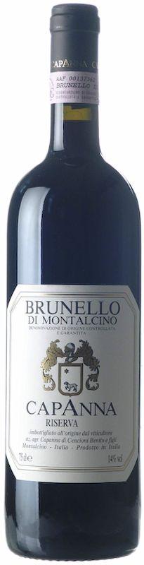 Bouteille de Brunello di Montalcino Riserva DOCG de Capanna