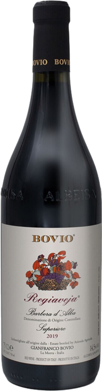 Bottle of Barbera d'Alba DOC Superiore Regiaveja from Bovio