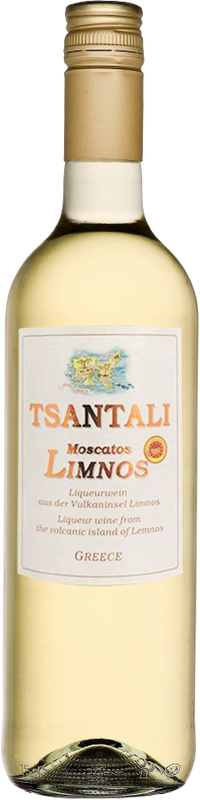 Bouteille de Muscat Of Lemons Protected Designation of Origin Lemnos de Tsantali