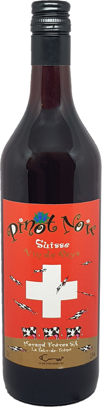 Bottle of Pinot Noir Suisse Cuvée Ethno VDP from Morand Frères