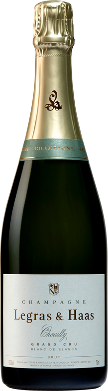 Bottiglia di Champagne Grand Cru Blanc de Blancs di Legras