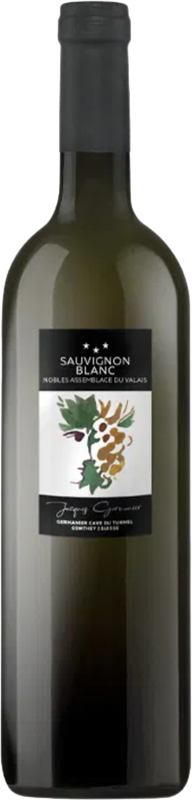 Bottiglia di Sauvignon Blanc AOC du Valais Prestige di Jacques Germanier
