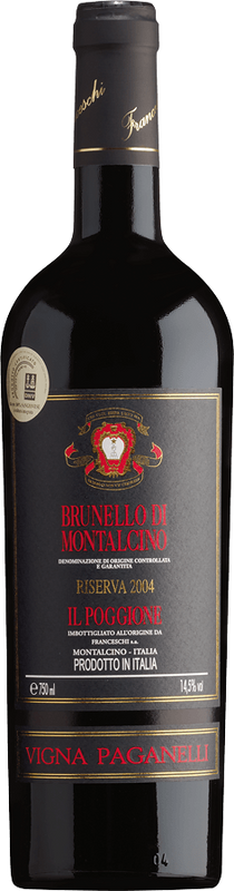 Bottle of Brunello di Montalcino Riserva Vigna Paganelli DOCG from Tenuta il Poggione