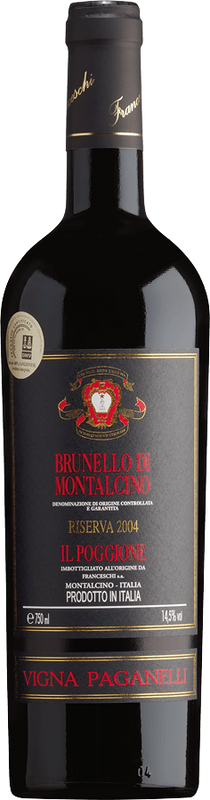 Bottiglia di Brunello di Montalcino Riserva Vigna Paganelli DOCG di Tenuta il Poggione