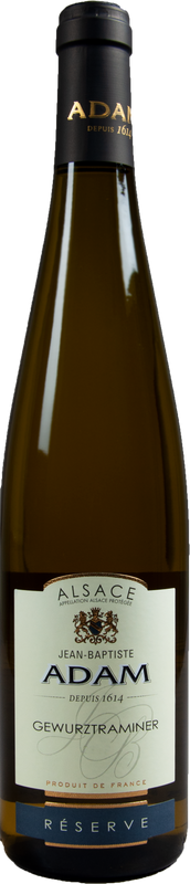 Bottle of Gewürztraminer d'Alsace Réserve from Caves Adam