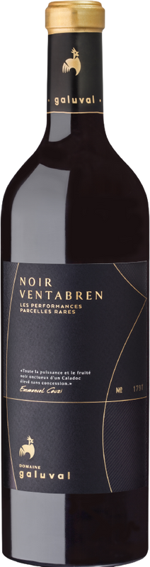 Bouteille de Noir Ventabren Les performances parcelles rares Vin de France de Domaine Galuval - Moreau