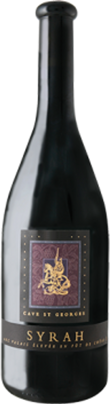 Bottle of Syrah du Valais AOC élevée en fûts de chêne Cave St Georges from Clavien