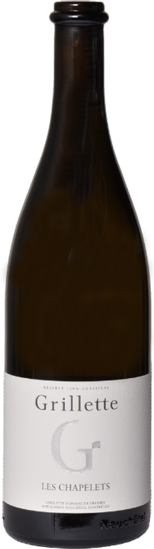 Bottiglia di Les Chapelets Réserve Chasselas AOC di Grillette Domaine De Cressier