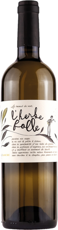 Flasche Herbe Folle Blanc Sec Gaillac AOC von Château Les Vignals