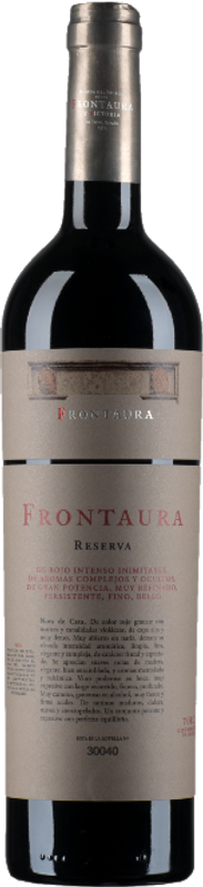 Bottiglia di Frontaura DO Reserva di Bodegas Frontaura y Victoria