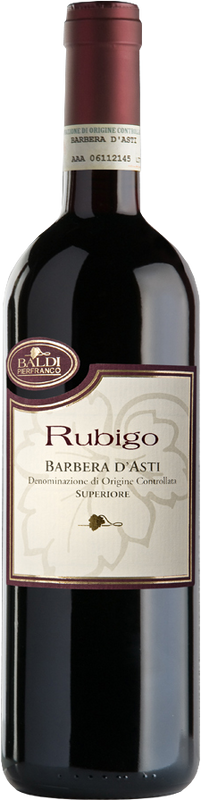 Flasche Rubigo Barbera d'Asti Superiore DOCG von Baldi Pierfranco