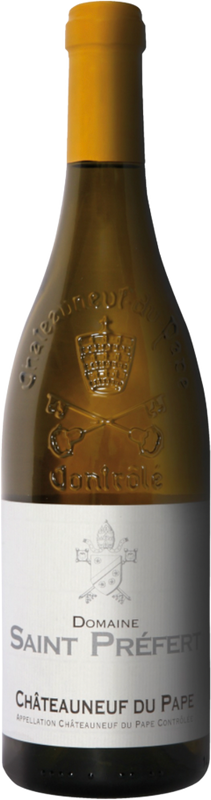 Bottle of Châteauneuf-du-Pape Blanc from Domaine St. Préfert
