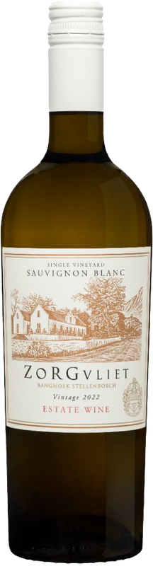 Bottle of Sauvignon Blanc from Zorgvliet