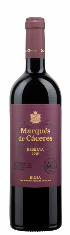 Bottiglia di Rioja DOCa Excellens Reserva di Marqués de Cáceres