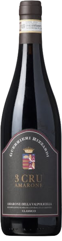 Bottiglia di Amarone della Valpolicella Classico 3 Cru DOCG di Guerrieri Rizzardi