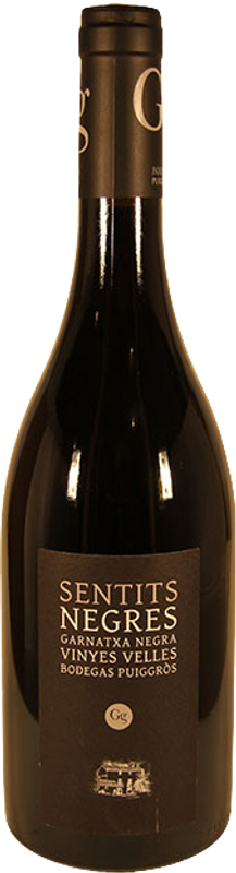 Bottle of Sentits Negres DO from Bodegas Puiggros