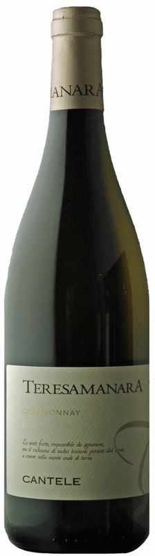 Bottiglia di Chardonnay del Salento IGT Teresa Manara di Càntele