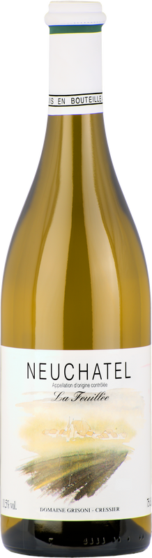 Bouteille de La Feuillée blanc Neuchâtel AOC de Domaine Grisoni