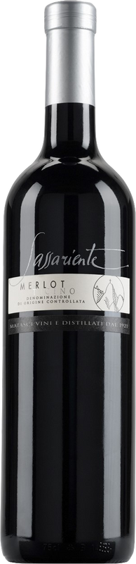 Bottiglia di Merlot del Ticino DOC Sassariente di Fratelli Matasci