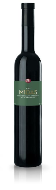 Image of GVS Schachenmann Midas Riesling-Sylvaner Trockenbeere - 37.5cl - Schaffhausen, Schweiz bei Flaschenpost.ch