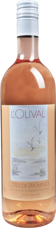 Bouteille de Côtes de Provence Rosé L'Olival de Château de Guiranne