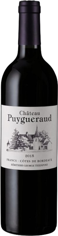 Bottiglia di Château Puygueraud Francs Côtes De Bordeaux AOC di Château Puygueraud