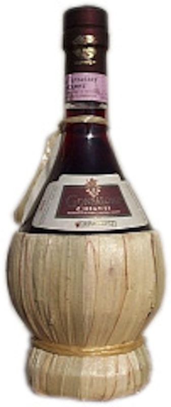 Bottle of Chianti DOCG Gonfalone M.O. in fiaschi from Gonfalone Trambusti