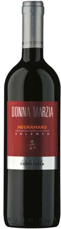 Bottle of Negramaro Salento IGT Donna Marzia from Conti Zecca
