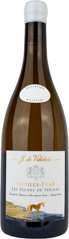 Bottiglia di Pouilly Fumé Blanc Les Vignes de Tréleau AOP di J. de Villebois