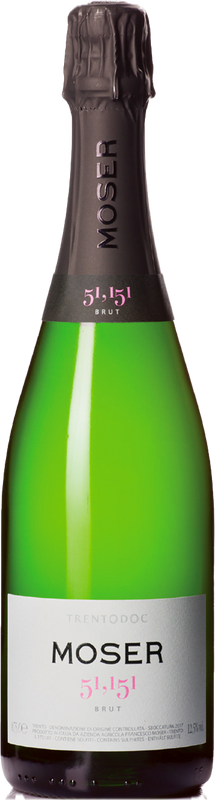 Bottiglia di 51,151 Trento DOC Bianco Brut di Weingut Sepp Moser