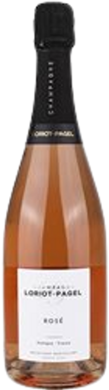 Flasche Champagne Brut Rosé AOC von Loriot-Pagel
