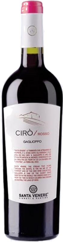 Bottle of Cirò DOP Rosso Calabria from Santa Venere