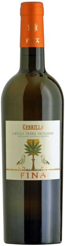Bouteille de Grillo Terre Sizilienne IGP Kebrilla de Fina Vini