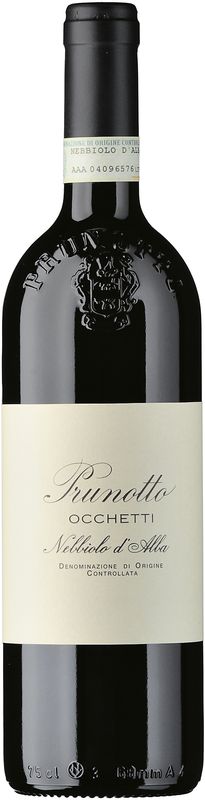 Bottiglia di Occhetti Nebbiolo Langhe DOC di Prunotto