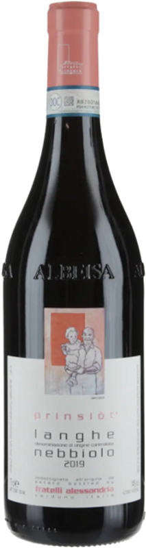 Bottle of Langhe Nebbiolo Prinsiòt from Fratelli Alessandria
