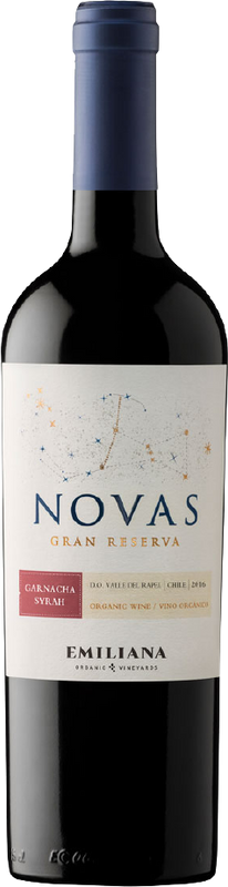Flasche Novas Gran Reserva Garnacha/Syrah Cachapoal Valley DO von Emiliana Organic Vineyards