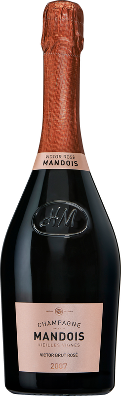 Flasche Champagne Mandois Victor Rosé von Mandois