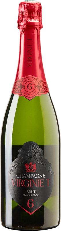 Bottiglia di Grande Cuvée Brut 6 ans d'âge Champagne AOC di Les Domaines Virginie
