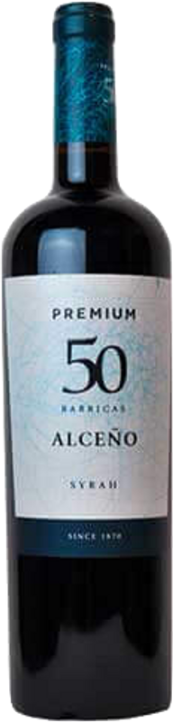 Flasche Jumilla DO Syrah Premium 50 Barricas von Bodegas Alceño