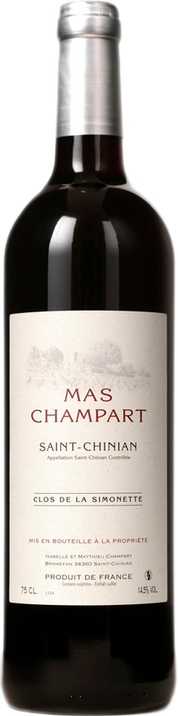 Bottle of Clos De La Simonette St. Chinian AOC from Isabelle & Matthieu Champart