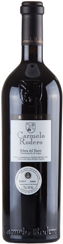 Bottiglia di Carmelo Rodero Reserva Ribera del Duero DO di Bodegas Carmelo Rodero