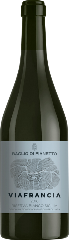 Bouteille de Viafrancia Riserva Bianco DOC de Baglio di Pianetto